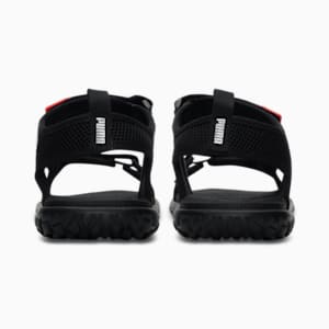 Cruise Comfort V1 Unisex Sandals, Puma Black-Silver-Urban Red