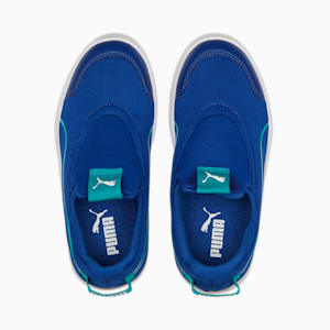 Courtflex V2 Slip On Kids' Sneakers, Sodalite Blue-Deep Aqua