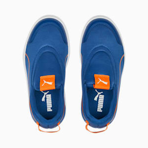 Courtflex V2 Slip On Kids' Sneakers, Clyde Royal-Rickie Orange-PUMA White
