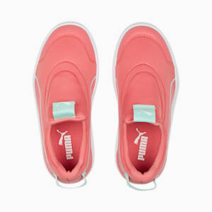 Courtflex V2 Slip On Kids' Sneakers, Loveable-Minty Burst-PUMA White