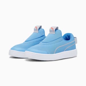 Puma slip ons silver kids sale