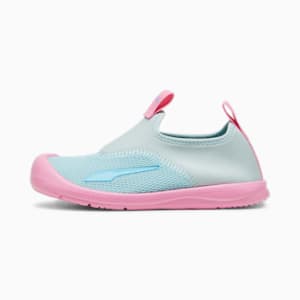 Puma Aquacat Shield Babies Sandals, Turquoise Surf-Bright Aqua-Fast Pink, extralarge-IND