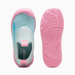 Puma Aquacat Shield Babies Sandals, Turquoise Surf-Bright Aqua-Fast Pink, extralarge-IND