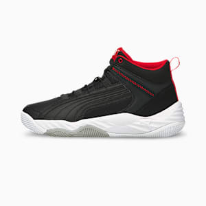 Rebound Future Evo Sneakers, Puma Black-Puma Black-High Risk Red-Puma White, extralarge-IND