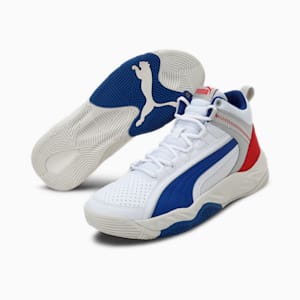 Rebound Future Evo Sneakers, Puma White-Surf The Web-High Risk Red-Gray Violet, extralarge-IND