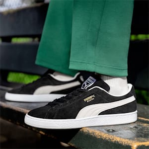 Zapatos deportivos de gamuza Classic XXI para hombres, Puma Black-Puma White