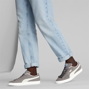 Zapatos deportivos de gamuza Classic XXI, Steel Gray-Puma White, extragrande
