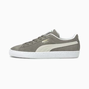 Suede Classic XXI Unisex Sneakers, Steel Gray-Puma White, extralarge-IND