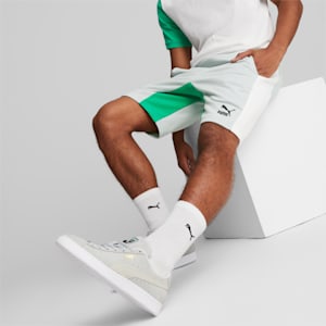 Zapatos deportivos de gamuza Classic XXI para hombres, Platinum Gray-PUMA White
