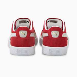 Suede Vintage Unisex Sneakers, High Risk Red-Puma White, extralarge-IND