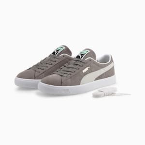 スウェード ビンテージ スニーカー ユニセックス, Steel Gray-Puma White
