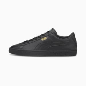 Junior Puma Suede Trainer - Black / White, 396577_02