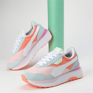 Cruise Rider Silk Women's Shoes, Nitro Blue-Puma White-Chalk Pink, extralarge-IND