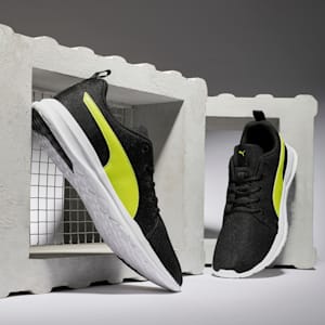 Dryflex Men's Sneakers, Puma Black-Limepunch, extralarge-IND