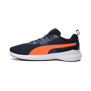 Pacer Styx Men's Running Sneakers, Peacoat-Vibrant Orange-Puma Black, extralarge-IND