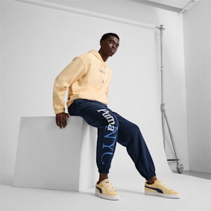 Suede Classic USA Flagship Sneakers, Chamomile-Club Navy-Puma Team Gold, extralarge