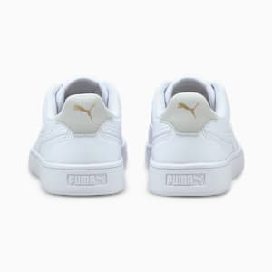 Baskets Shuffle enfant et adolescent, Puma White-Puma White-Gray Violet-Puma Team Gold, extralarge