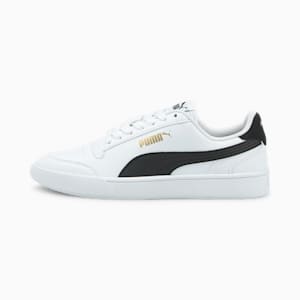 Tenis Shuffle adolescentes, Puma White-Puma Black-Puma Team Gold, extralarge