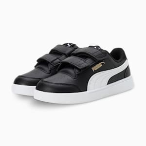 Shuffle Kids' Shoes, Puma Black-Puma White-Puma Team Gold, extralarge-IND