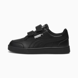 Tenis casuales Shuffle para niños, Puma Black-Puma Black-Puma Silver, extralarge