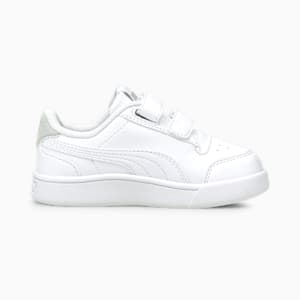 Chaussures de sport Shuffle V pour tout-petits, Puma White-Puma White-Gray Violet-Puma Team Gold, extralarge