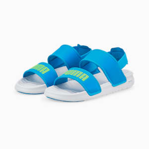 SOFTRIDE Youth Sandals, Puma White-Ocean Dive