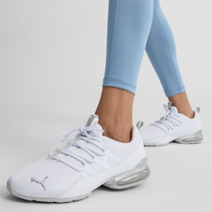 Riaze Prowl Mod Swirl Women's Running Shoe, Puma White-Puma Silver, extralarge