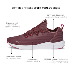 SOFTRIDE Finesse Sport Women's Shoes, Dusty Orchid-Rose Gold, extralarge-IND