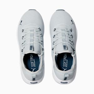 Zapatos para correr Softride Finesse Sport para mujer, Platinum Gray-Marine Blue