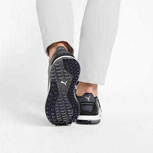 メンズ ゴルフ プロアダプト アルファキャット レザー ラバーソール スパイクレス シューズ, Puma Black-Puma Silver, extralarge-JPN