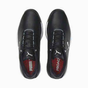 PROADAPT ALPHACAT Leather Men's Golf Shoes, Puma Black-Puma Silver, extralarge-GBR