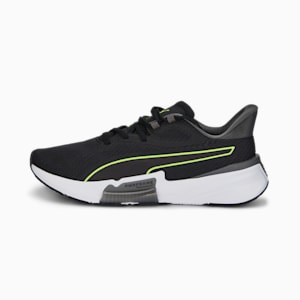 PWRFrame Men's Training Shoes, Puma Black-CASTLEROCK-Lime Squeeze, extralarge-IND