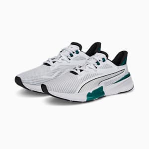 PWRFRAME Men's Training Shoes, Puma White-Varsity Green