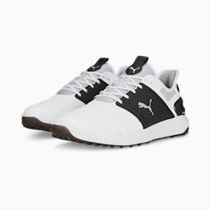 メンズ ゴルフ イグナイト エレベート スパイクレス シューズ, PUMA White-PUMA Black-PUMA Silver, extralarge-JPN
