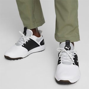 メンズ ゴルフ イグナイト エレベート ラバーソール スパイクレス シューズ, PUMA White-PUMA Black-PUMA Silver