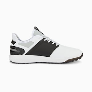 メンズ ゴルフ イグナイト エレベート ラバーソール スパイクレス シューズ, PUMA White-PUMA Black-PUMA Silver