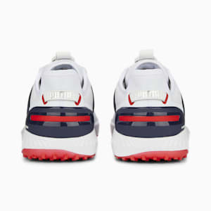 メンズ ゴルフ イグナイト エレベート ディスク ラバーソール スパイクレス シューズ, PUMA White-PUMA Silver-PUMA Navy
