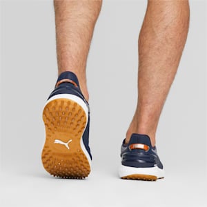 メンズ ゴルフ イグナイト エレベート ディスク ラバーソール スパイクレス シューズ, PUMA Navy-PUMA Silver