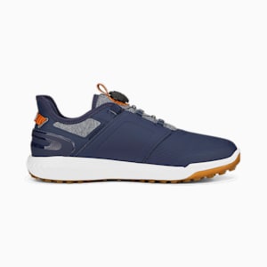 メンズ ゴルフ イグナイト エレベート ディスク ラバーソール スパイクレス シューズ, PUMA Navy-PUMA Silver