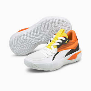 Zapatos deportivos Court Rider Court Crush JR, Puma White-Carrot