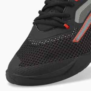 Puma speedcat metallic remix womens gray motorsport inspired sneakers shoes 6.5, Puma Black-Harbor Mist-Cherry Tomato, extralarge