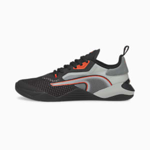 Tenis de entrenamiento para hombre Fuse 2.0, Puma Black-Harbor Mist-Cherry Tomato, extralarge