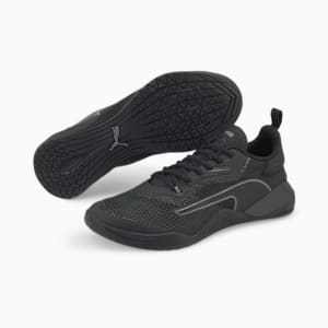 zapatillas de running constitución fuerte pie normal talla 43.5, Puma Black-CASTLEROCK, extralarge