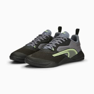 Zapato de entrenamiento para hombre Fuse 2.0, PUMA Black-Gray Tile-Fast Yellow