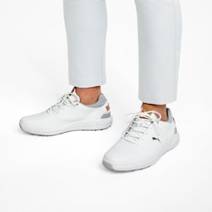 メンズ ゴルフ イグナイト アーティキュレート レザー スパイク シューズ, Puma White-Puma Silver, extralarge-JPN