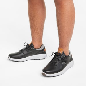 メンズ ゴルフ イグナイト アーティキュレート レザー スパイク シューズ, Puma Black-Puma Silver, extralarge-JPN