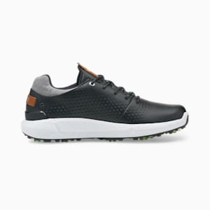 メンズ ゴルフ イグナイト アーティキュレート レザー スパイク シューズ, Puma Black-Puma Silver, extralarge-JPN