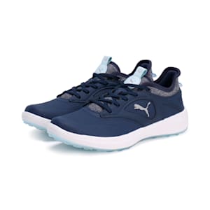 ウィメンズ ゴルフ イグナイト マリブ スパイクレス シューズ, PUMA Navy-Icy Blue-PUMA White, extralarge-JPN