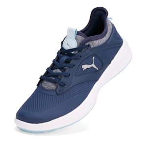 ウィメンズ ゴルフ イグナイト マリブ スパイクレス シューズ, PUMA Navy-Icy Blue-PUMA White, extralarge-JPN