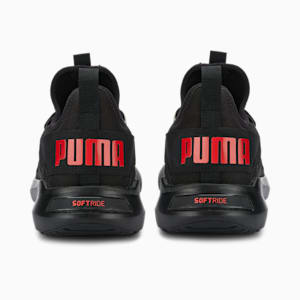 SOFTRIDE Fly Men's Walking Shoes, Puma Black-High Risk Red, extralarge-IND